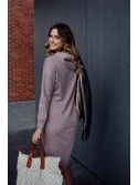 Basic-Kleid mit Tasche und Cappuccino-Krawatten FI723 – Online-Shop – Boutique